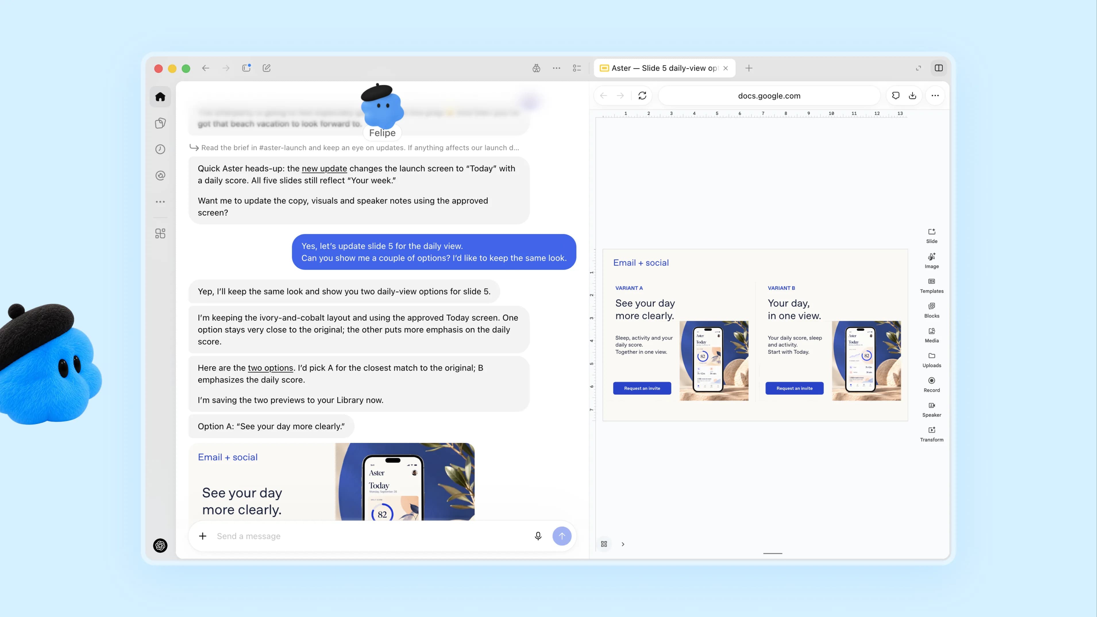 Officiell produktbild från OpenAI:s lansering av dots